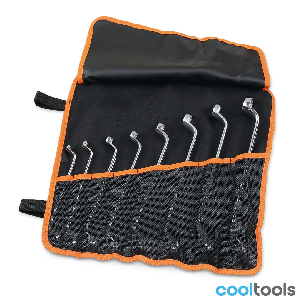 [000900156] Beta 90/B8N | Set van 8 dubbele ringsleutels diepgebogen in foudraal van duurzaam polyester - 000900156