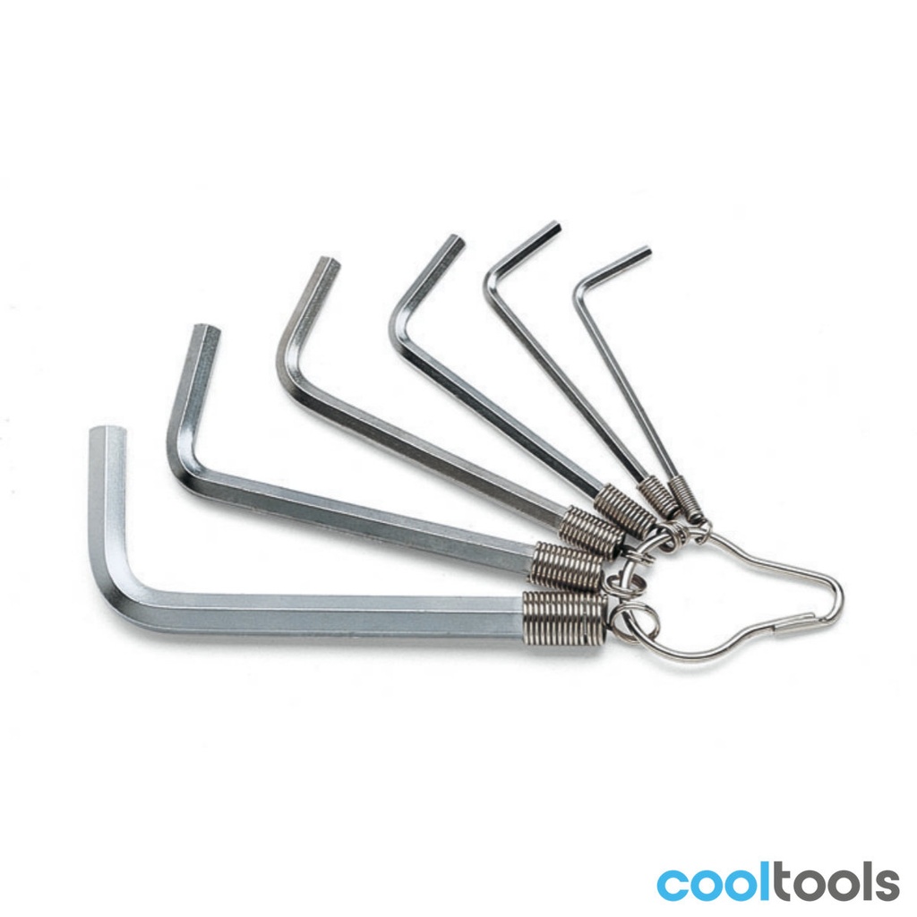 [000960370] Beta 96/ST | Set inbussleutels gebogen verchroomd, met ring - 000960370