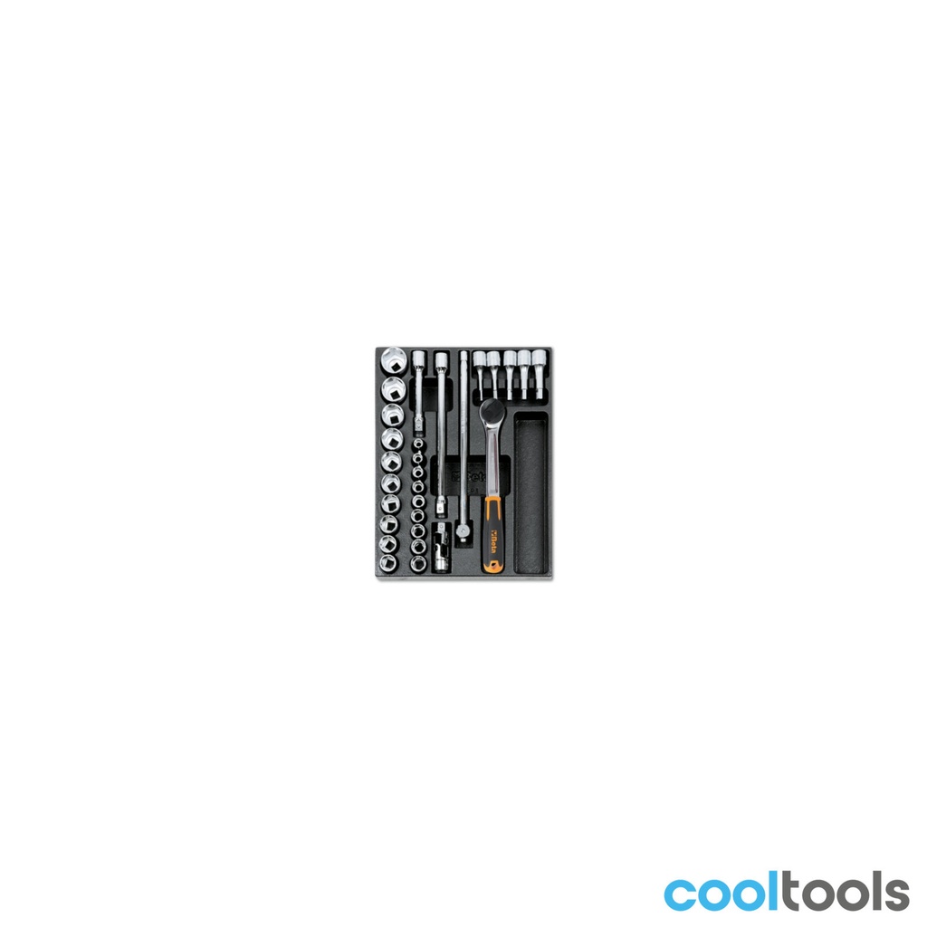 Beta T82 | Harde voorgevormde inzetbakken met assortiment gereedschap - 024000403